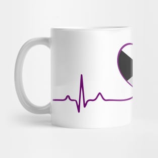 Demisexual Heartbeat Mug